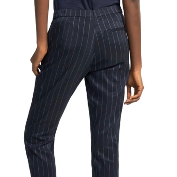 Theory Cropped Pinstripe Pant - Picture 3 of 9
